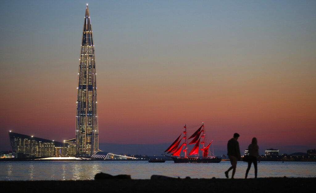 APTOPIX Russia Scarlet Sails